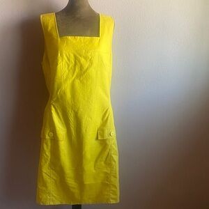 J.R.T by Newport News Sunny Yellow Square-Neck Mini Dress